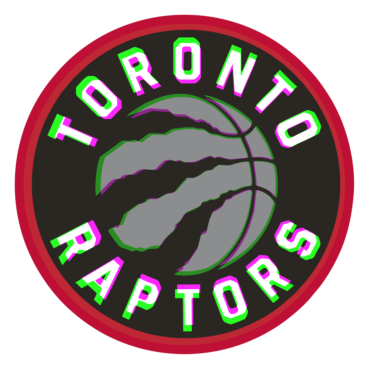 Phantom Toronto Raptors logo decal supplier